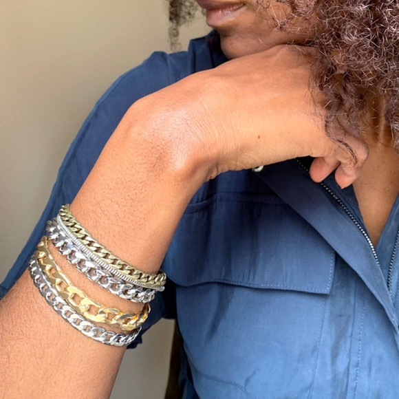 Chainlink cuff bracelet - Picture 10 of 10